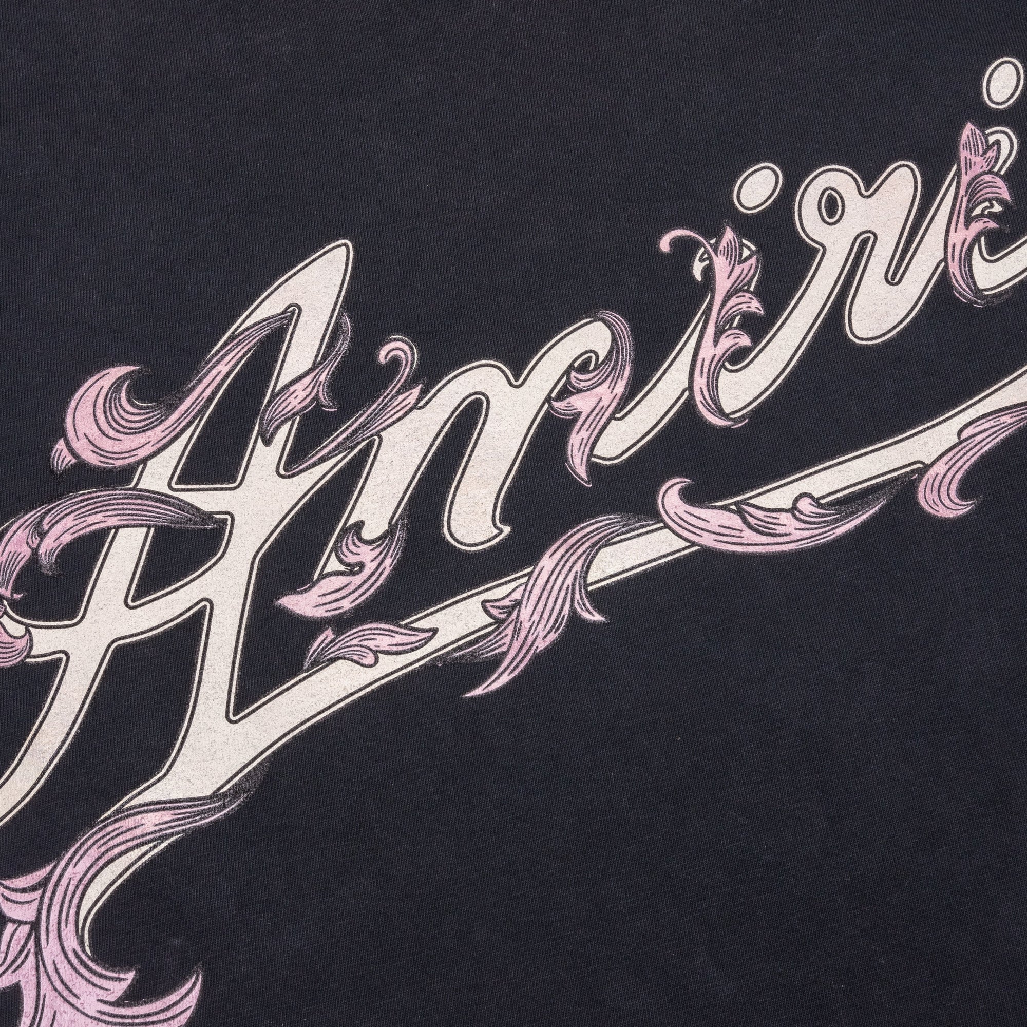 Filigree Tee Black Amiri – Гарантія оригінальності – детальний вид