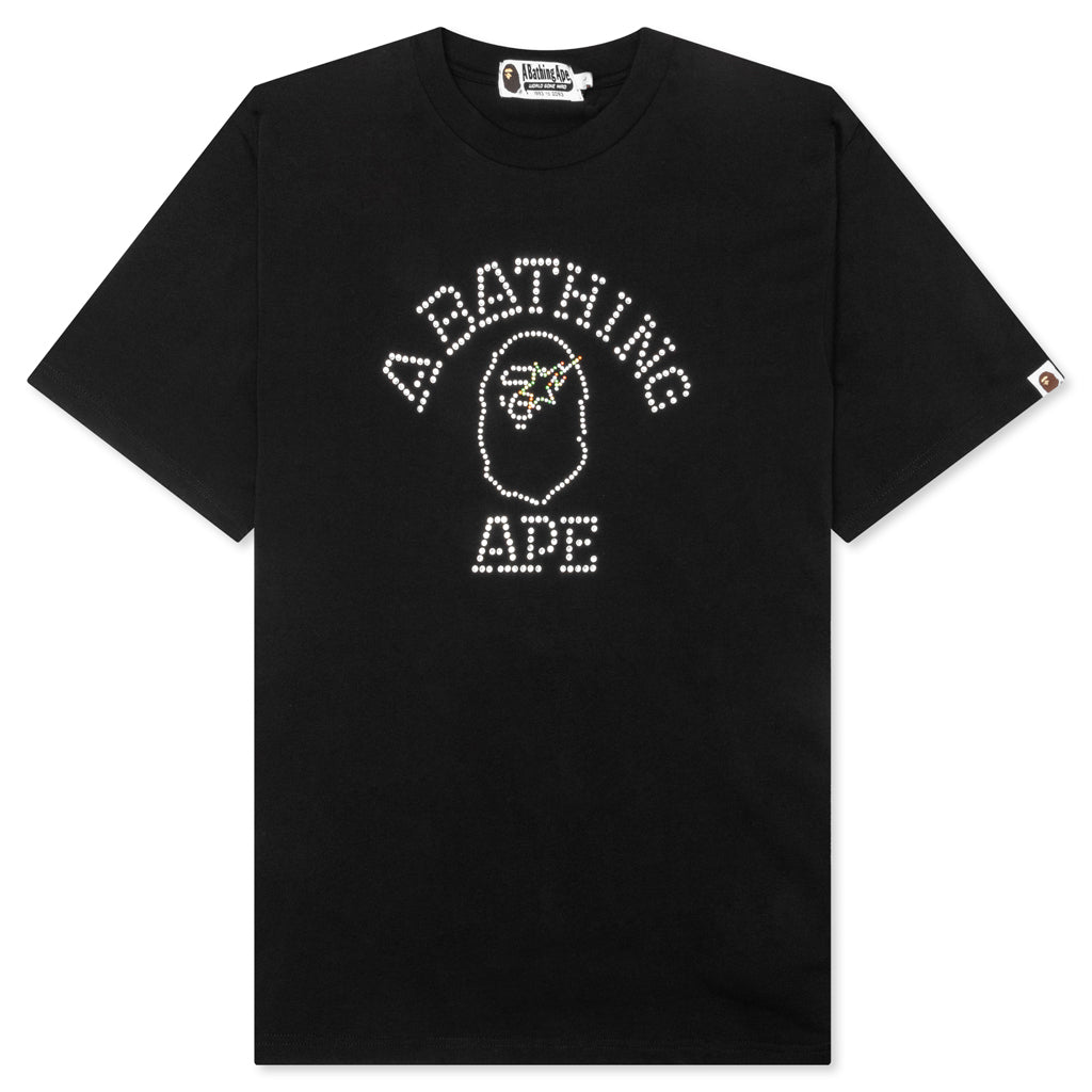 Rhinestone College Relaxed Fit Tee A bathing ape – Гарантія оригінальності – боковий вид