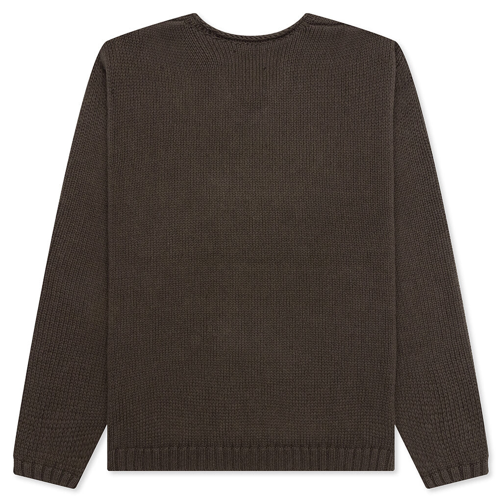 Оригінальна Roll V-Neck Logo Sweater Stussy – вид ззаду