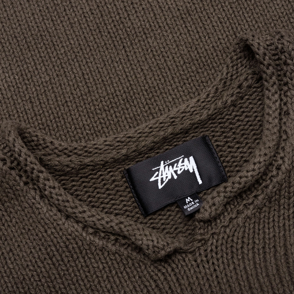 Оригінальна Roll V-Neck Logo Sweater Stussy – детальний вид
