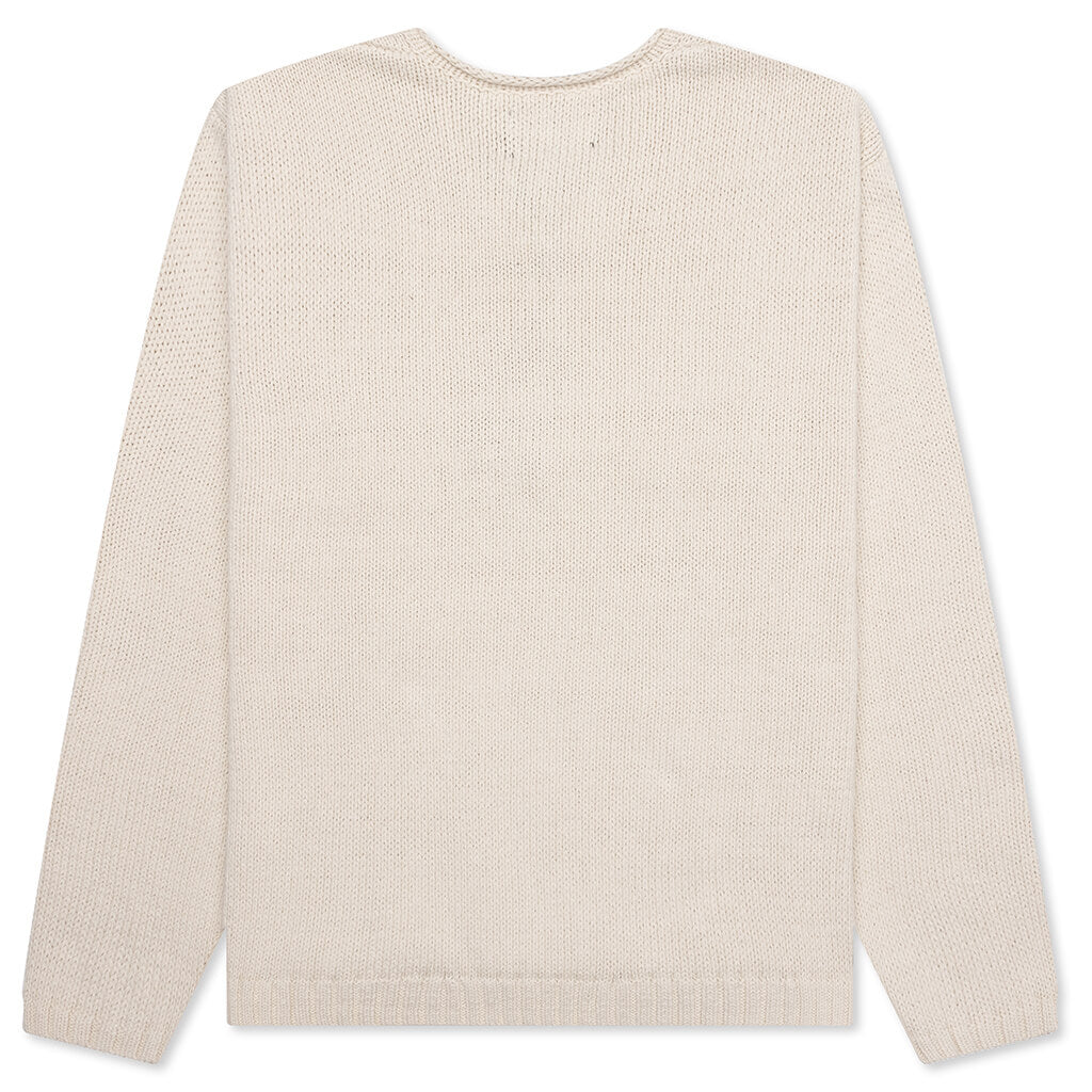 Оригінальна Roll V-Neck Logo Sweater Stussy – вид ззаду