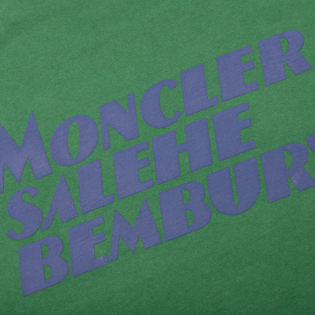 Оригінальна X Salehe Bembury Logo T Shirt Olive Moncler – детальний вид