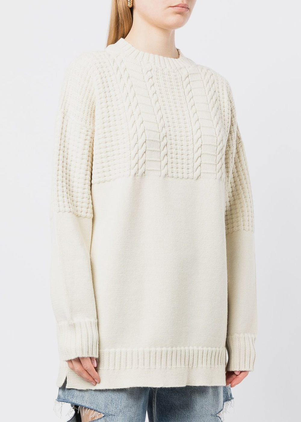 Off White Cable-Knit Sweater Maison margiela оригінал – Купити в Україні – вид ззаду