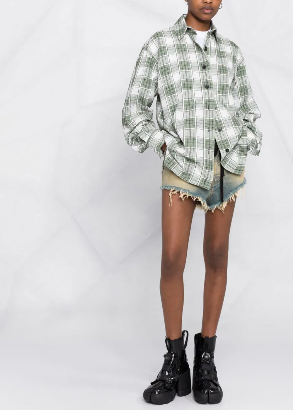 Dirty Blue Denim Shorts Maison margiela – Гарантія оригінальності – вид ззаду