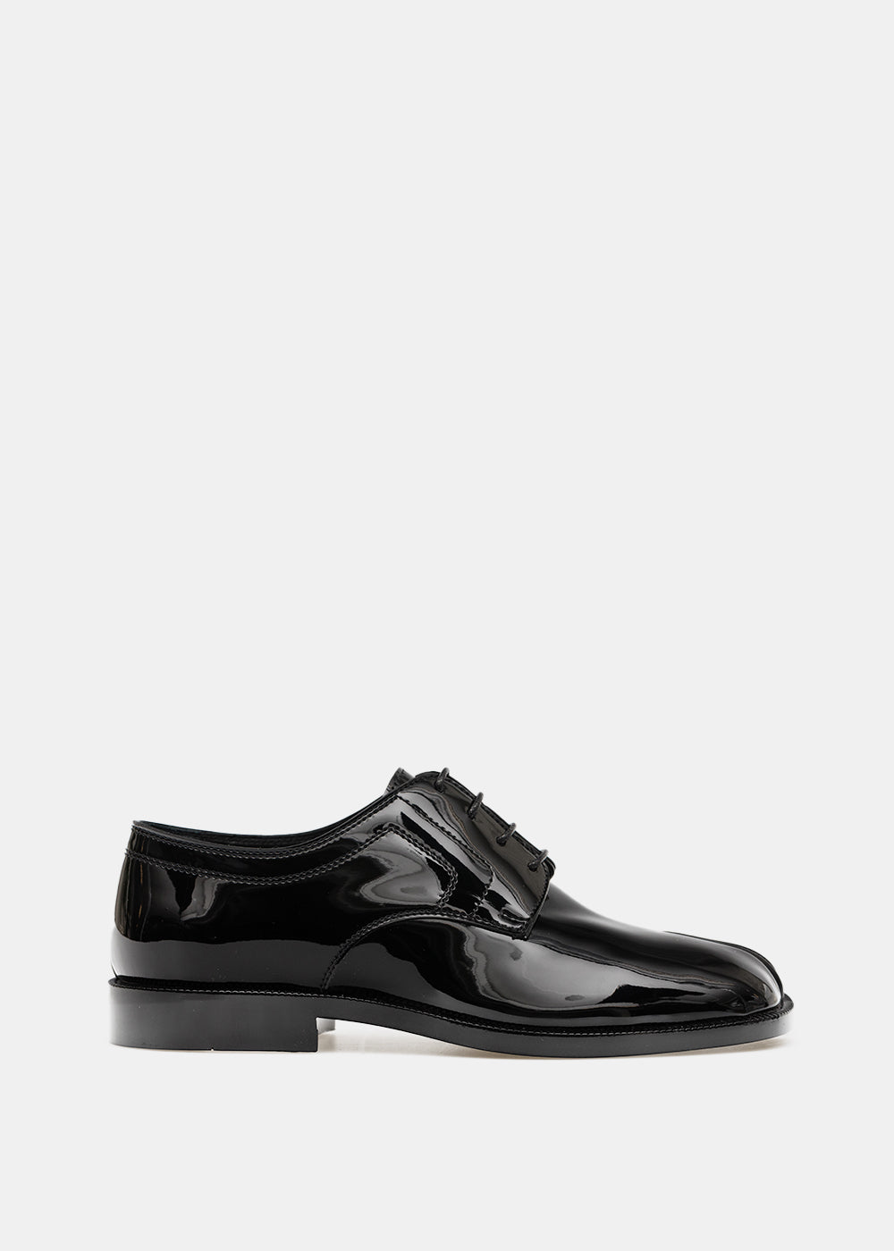 Black Patent Tabi Derbys Maison margiela оригінал – Купити в Україні – боковий вид
