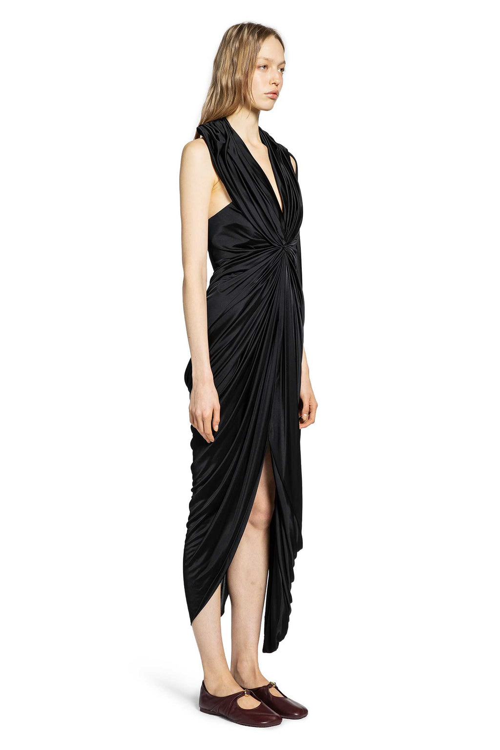 Оригінальна Gathered Dress In Satin Loewe – детальний вид