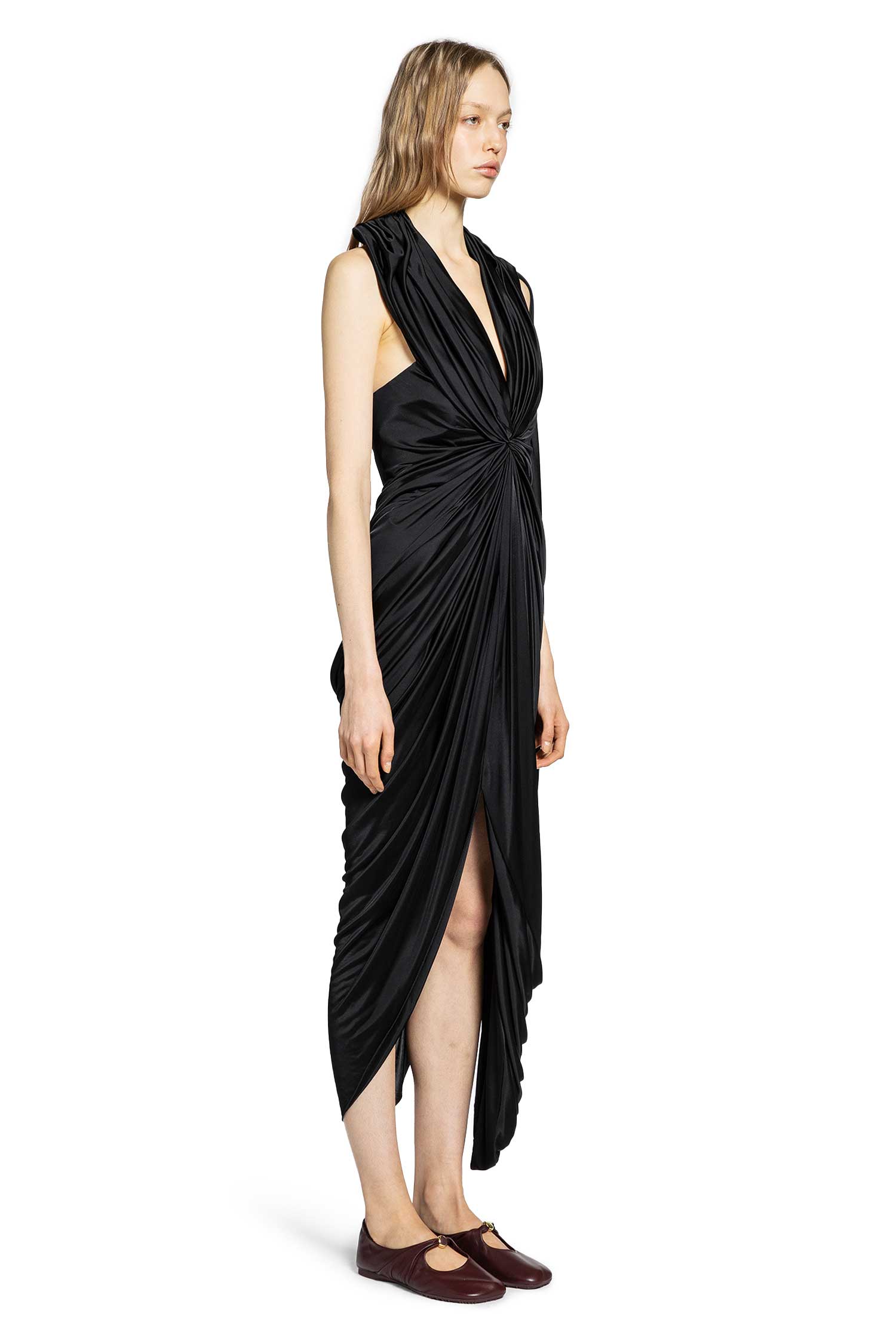 Оригінальна Gathered Dress In Satin Loewe – детальний вид