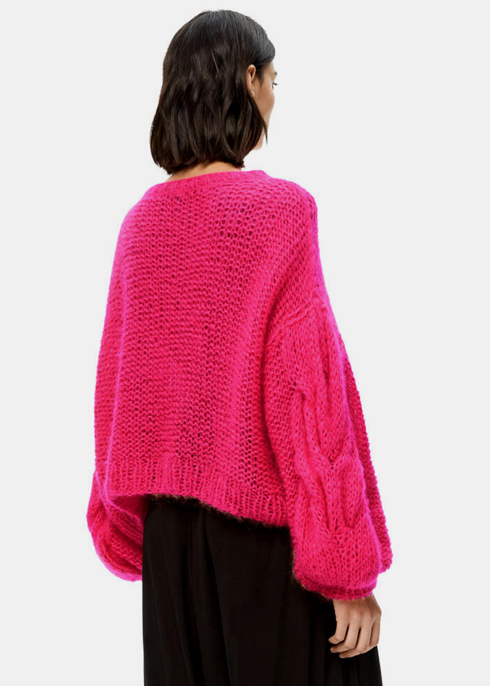 Оригінальна Fluo Pink Anagram Mohair Sweater Loewe – детальний вид