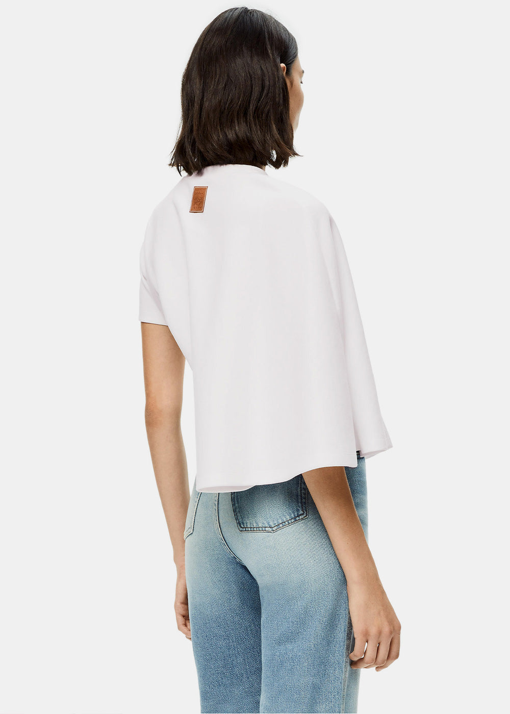 Оригінальна White Cropped Draped Top Loewe – детальний вид