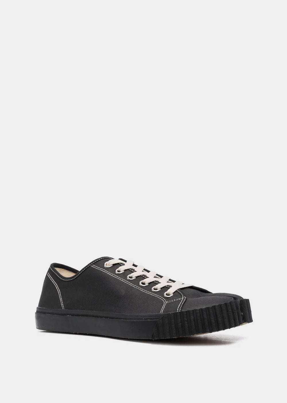 Black Rubberized Canvas Tabi Sneakers Maison margiela – Гарантія оригінальності – вид ззаду