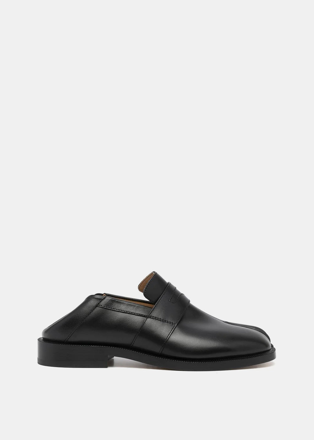 Black Mocassin Tabi Flats Maison margiela – Гарантія оригінальності – детальний вид