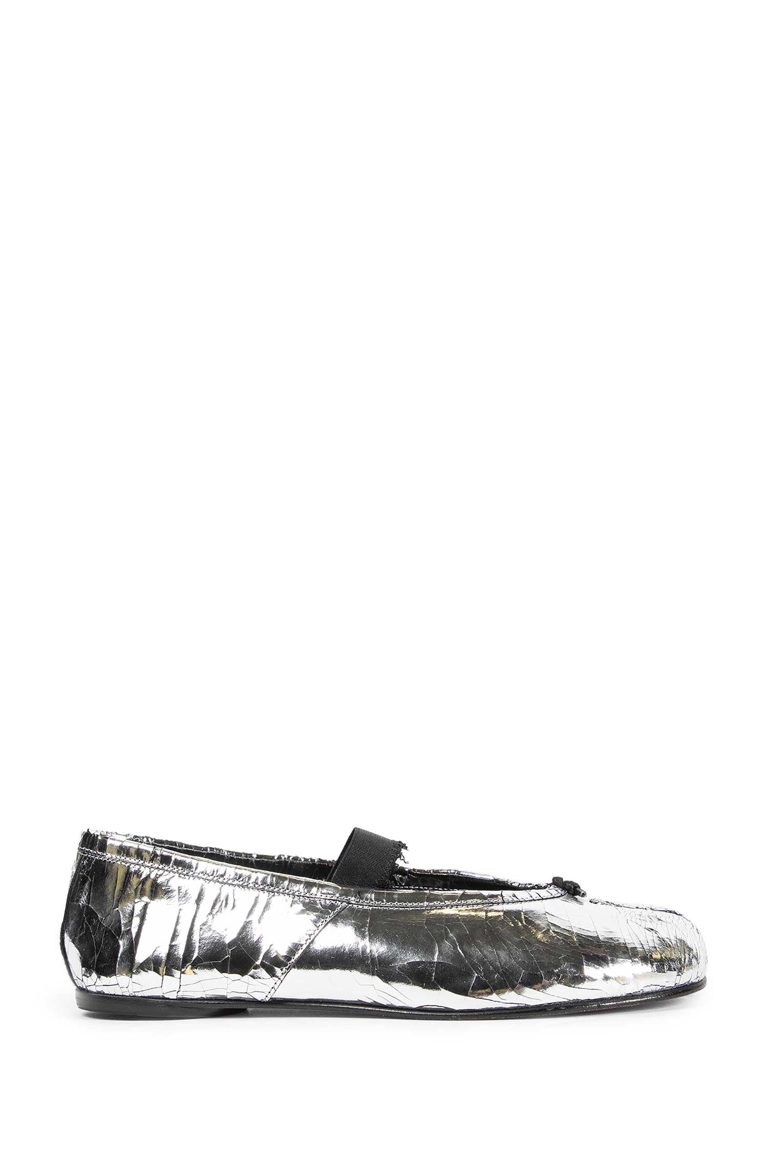 Tabi Cracked Leather Ballerinas Maison margiela оригінал – Купити в Україні – боковий вид