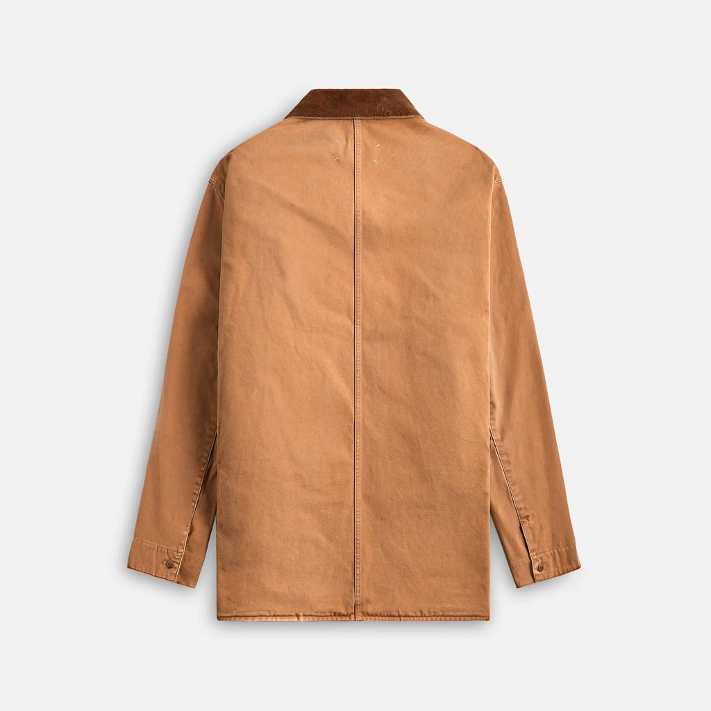 Cotton Canvas Jacket Ochre Maison margiela – Гарантія оригінальності – вид ззаду