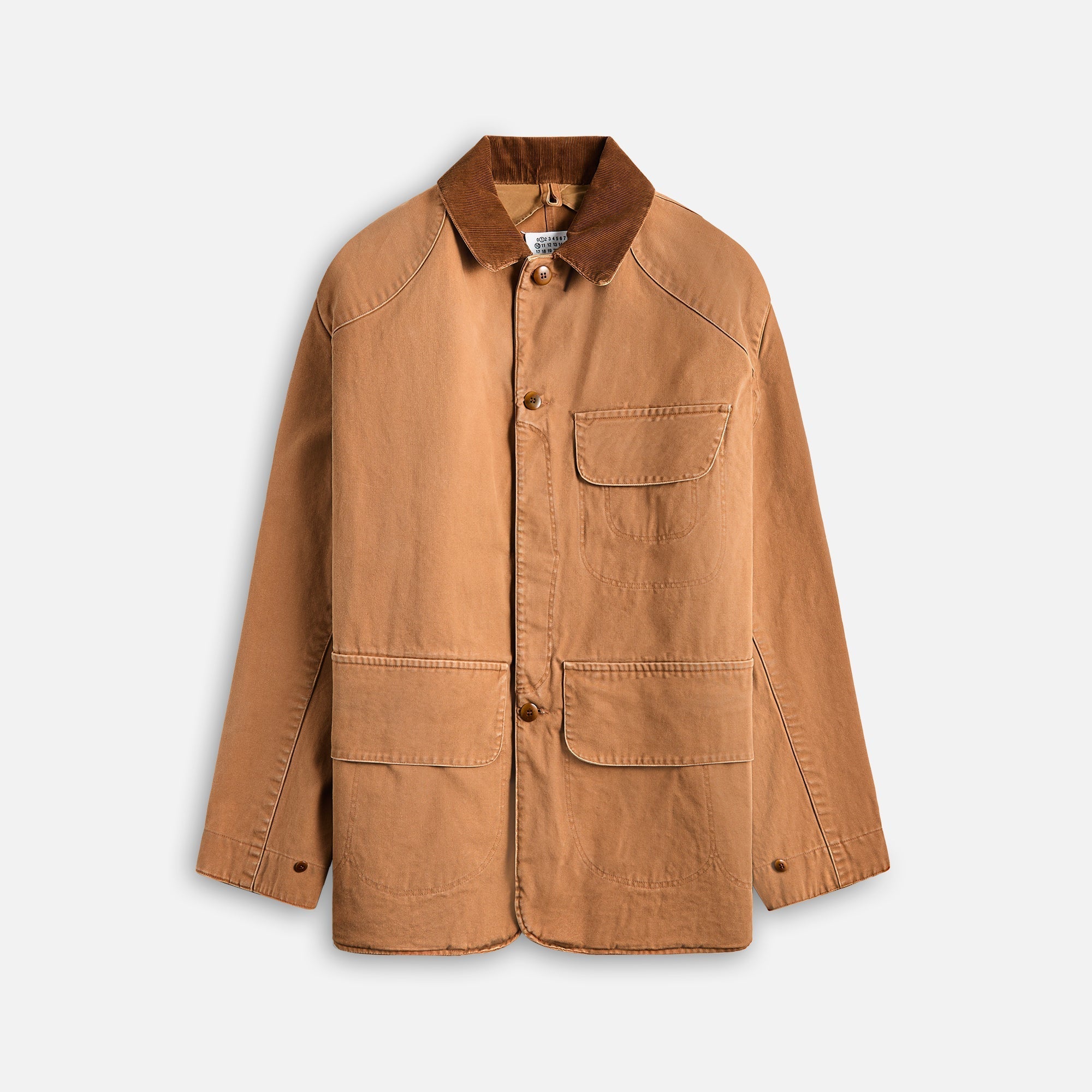 Cotton Canvas Jacket Ochre Maison margiela – Гарантія оригінальності – боковий вид