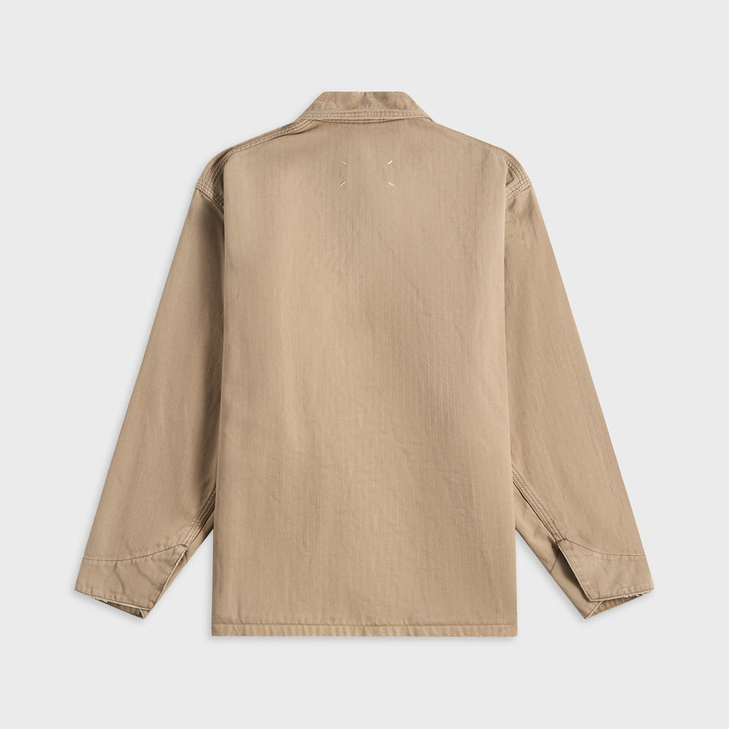Sports Jacket Stone Washed Beige Maison margiela – Гарантія оригінальності – вид ззаду
