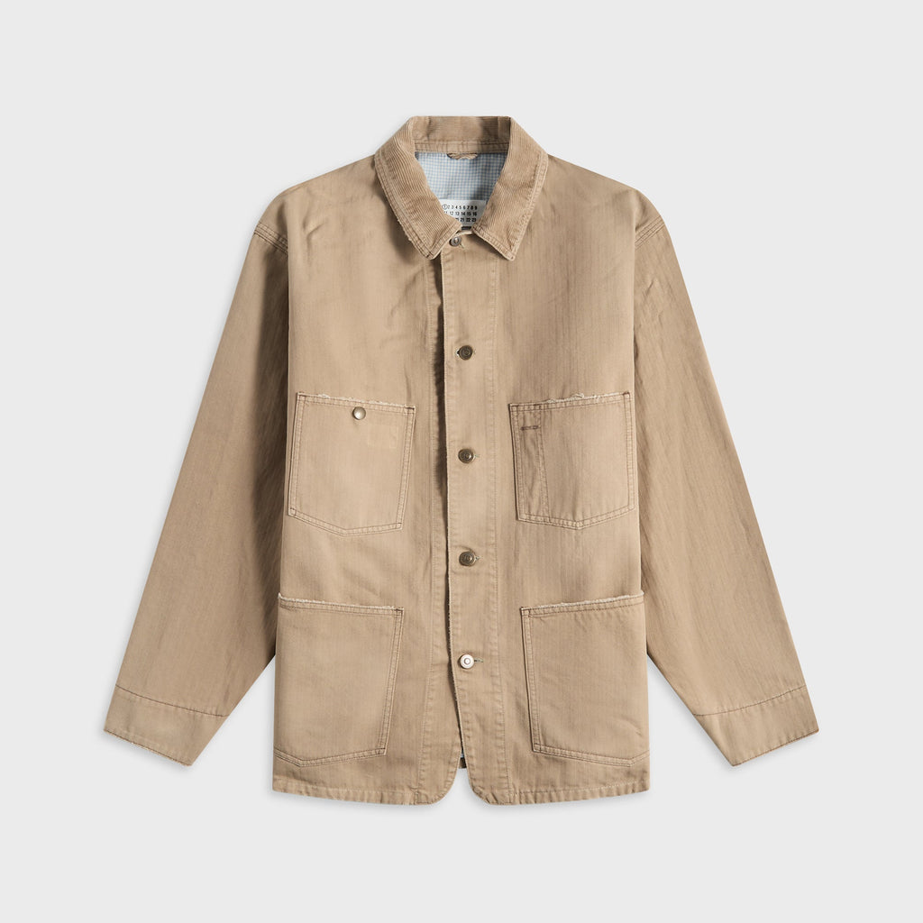 Sports Jacket Stone Washed Beige Maison margiela – Гарантія оригінальності – боковий вид