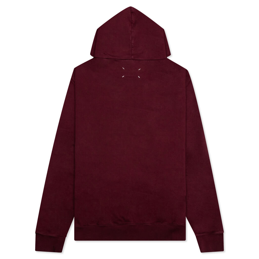 Оригінальна Logo-Embroidered Long-Sleeved Hoodie Maison margiela – вид ззаду