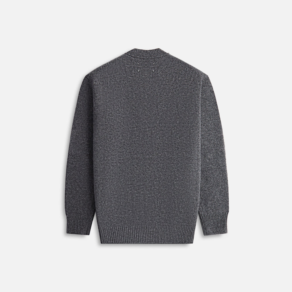 5 Gauge Shetland Cardigan Dark Grey Maison margiela оригінал – Купити в Україні – вид ззаду