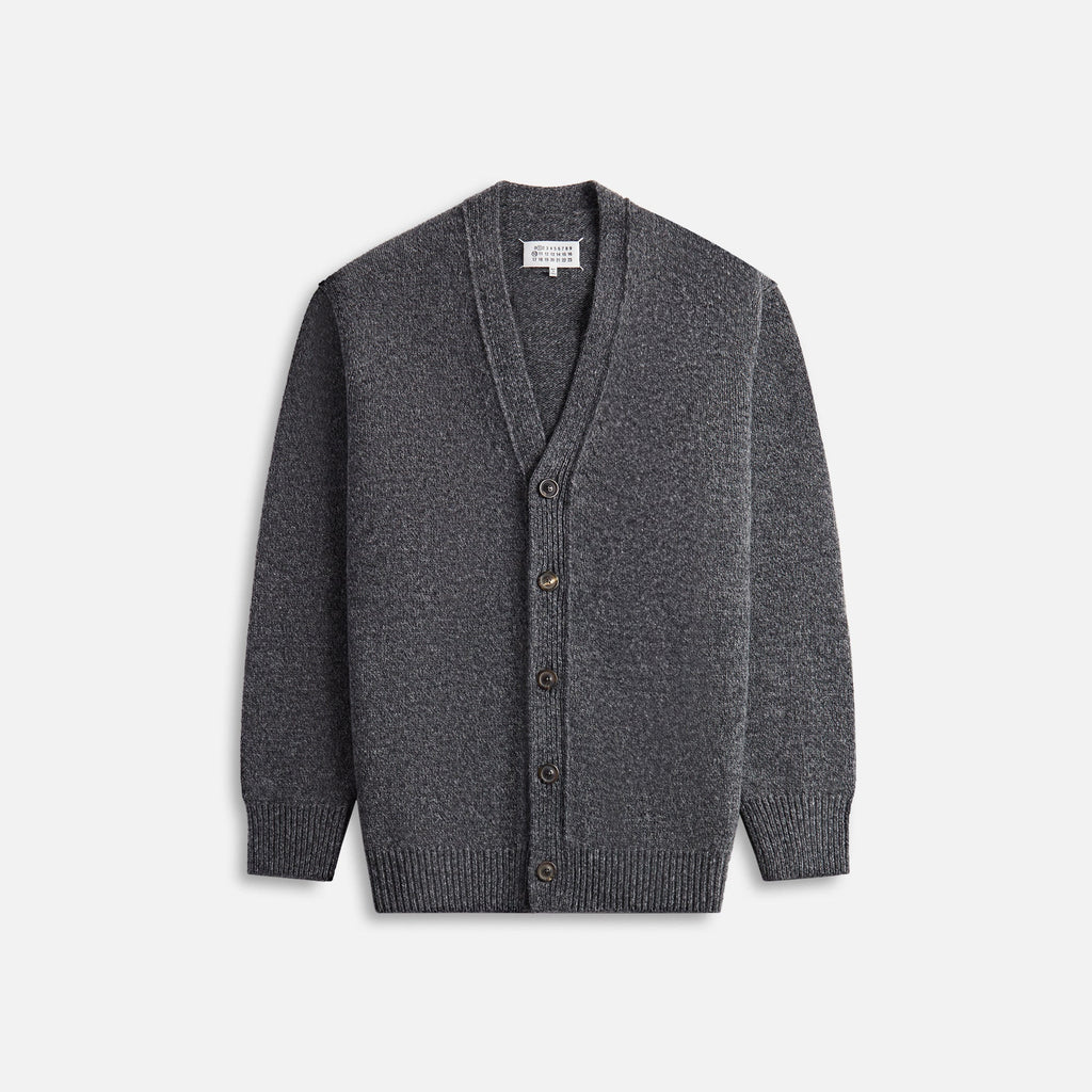 5 Gauge Shetland Cardigan Dark Grey Maison margiela оригінал – Купити в Україні – боковий вид