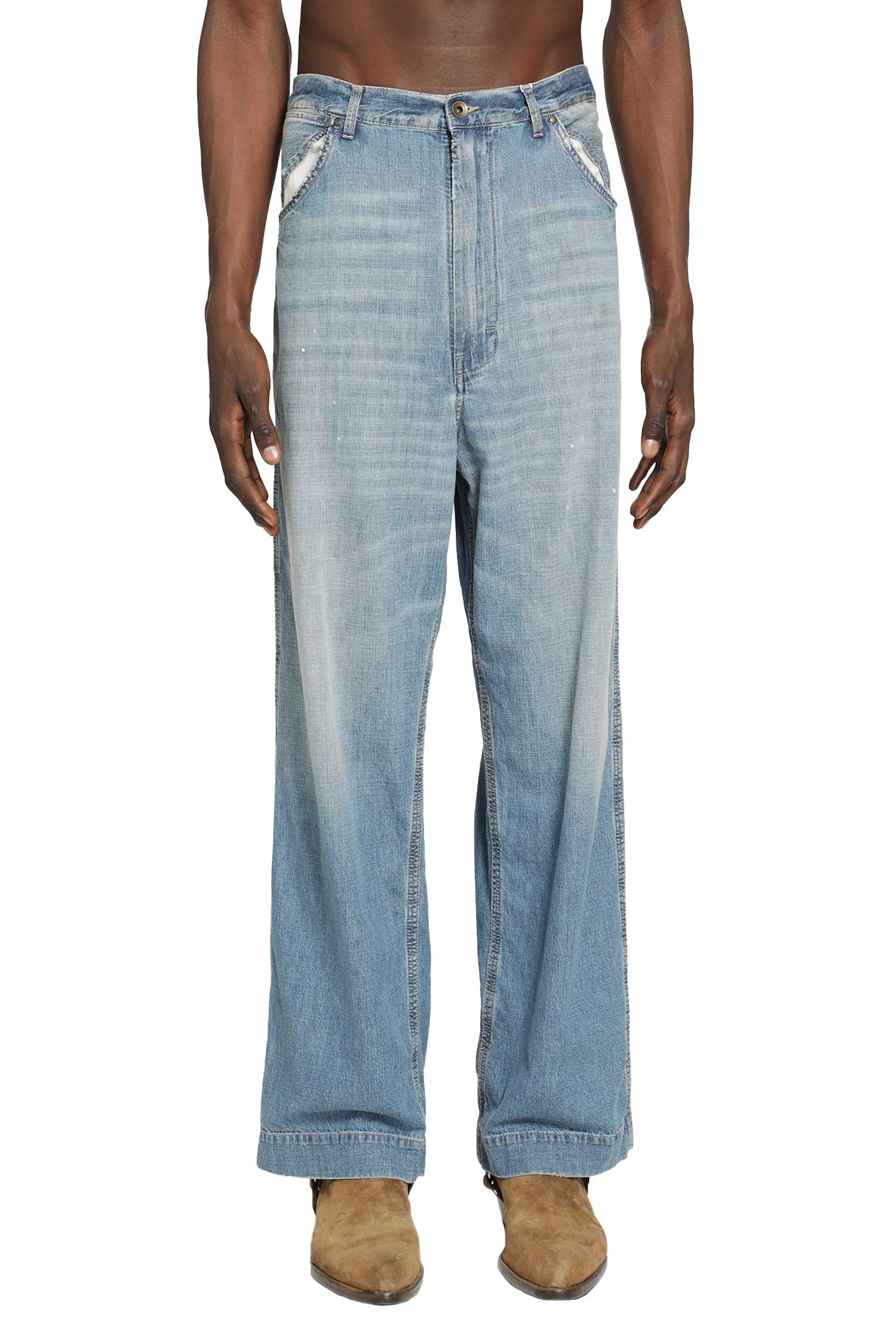 Оригінальна Wide Leg Jeans Maison margiela – вид ззаду