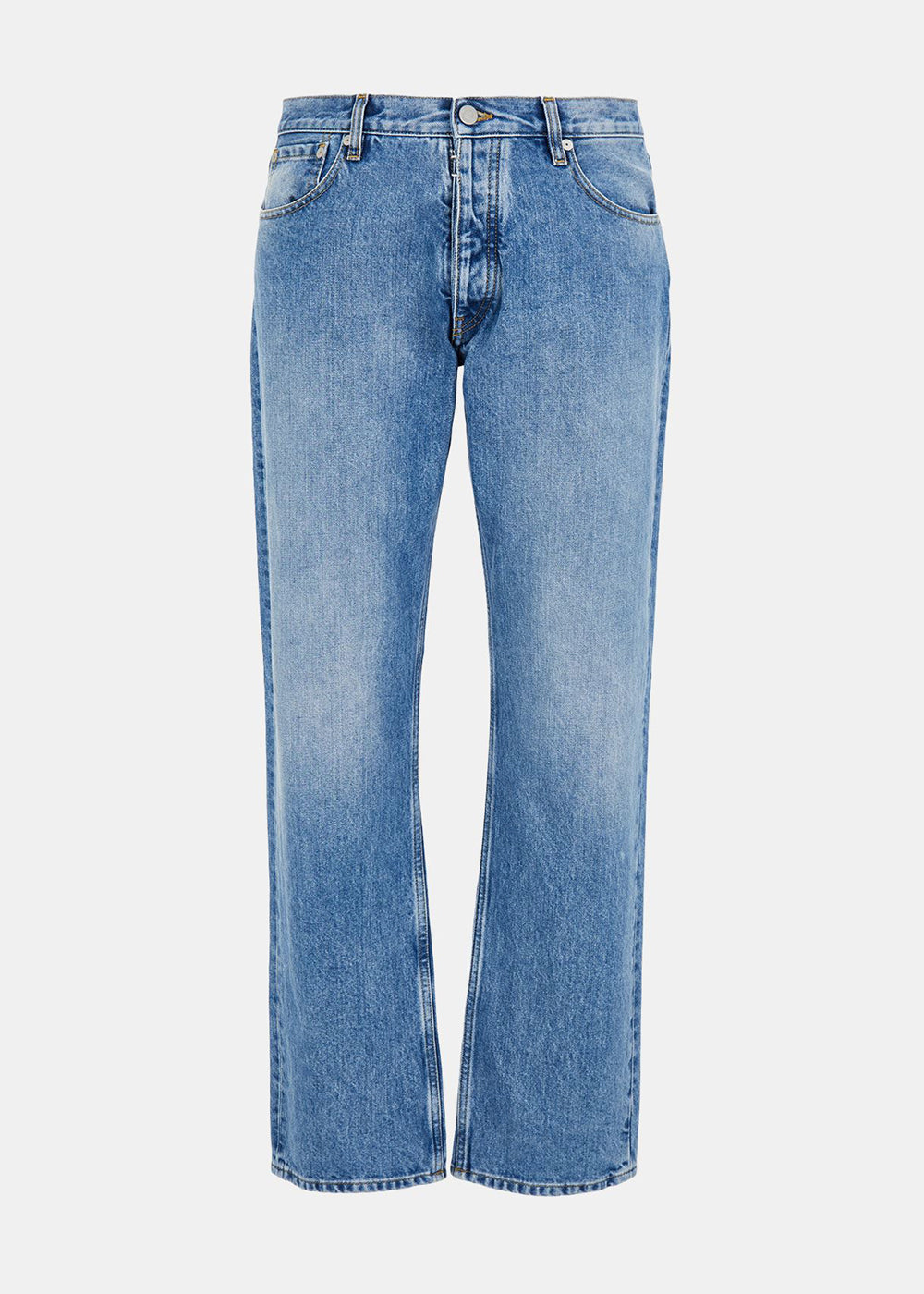 Vintage Blue Straight-Leg Jeans Maison margiela – Гарантія оригінальності – боковий вид