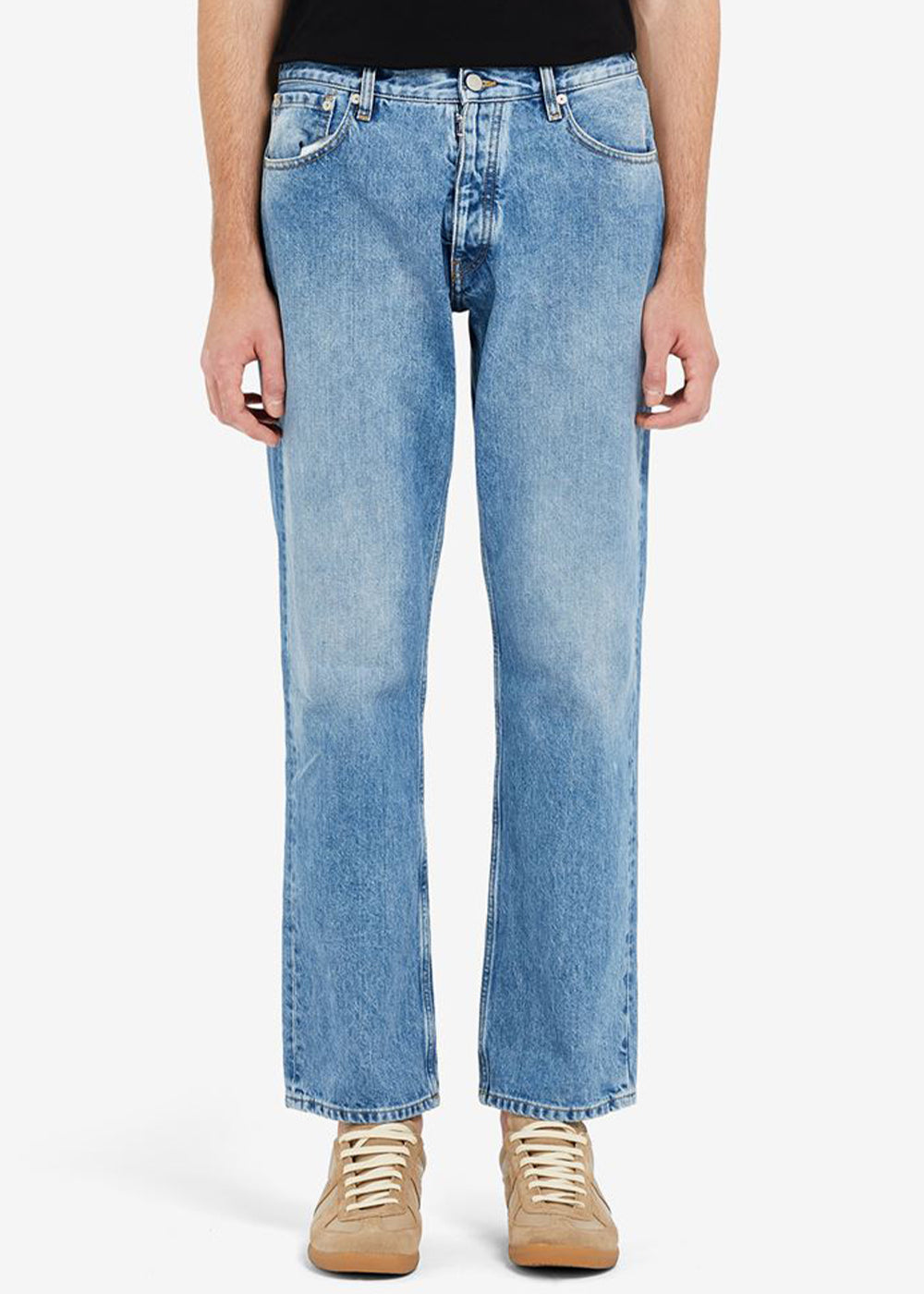 Vintage Blue Straight-Leg Jeans Maison margiela – Гарантія оригінальності – вид ззаду