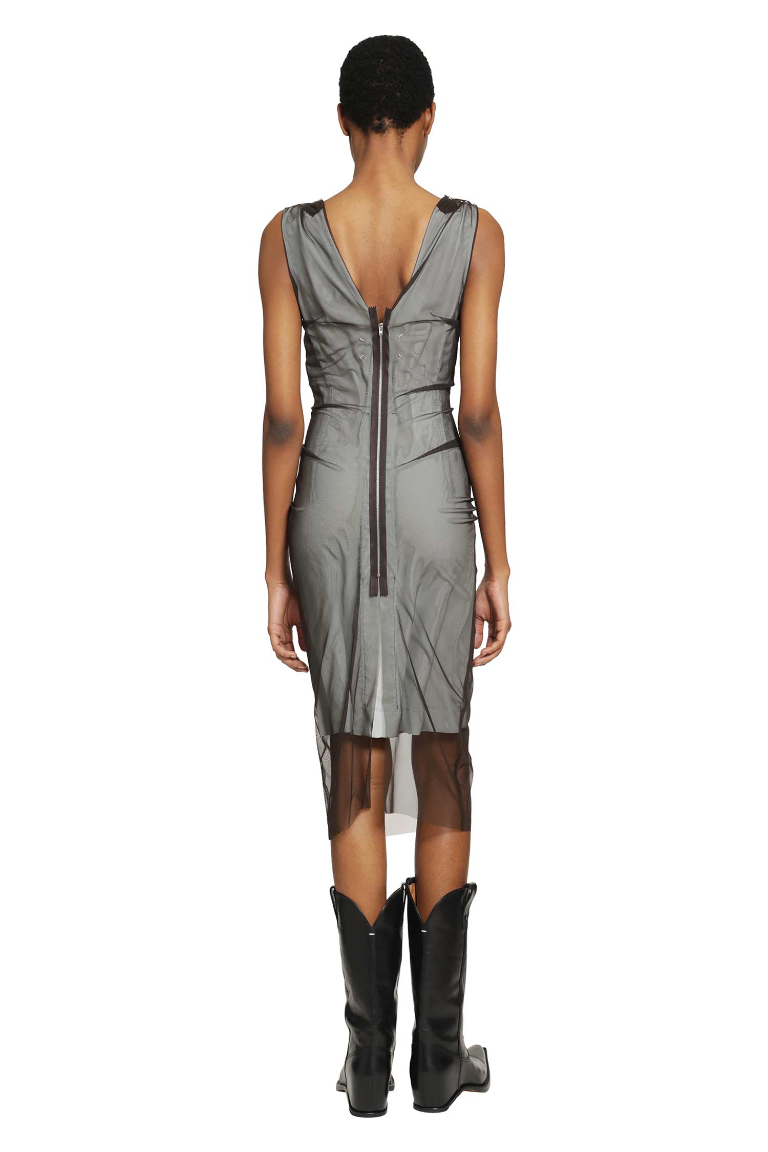 Layered MIDI Dress Maison margiela – Гарантія оригінальності – збільшений вид