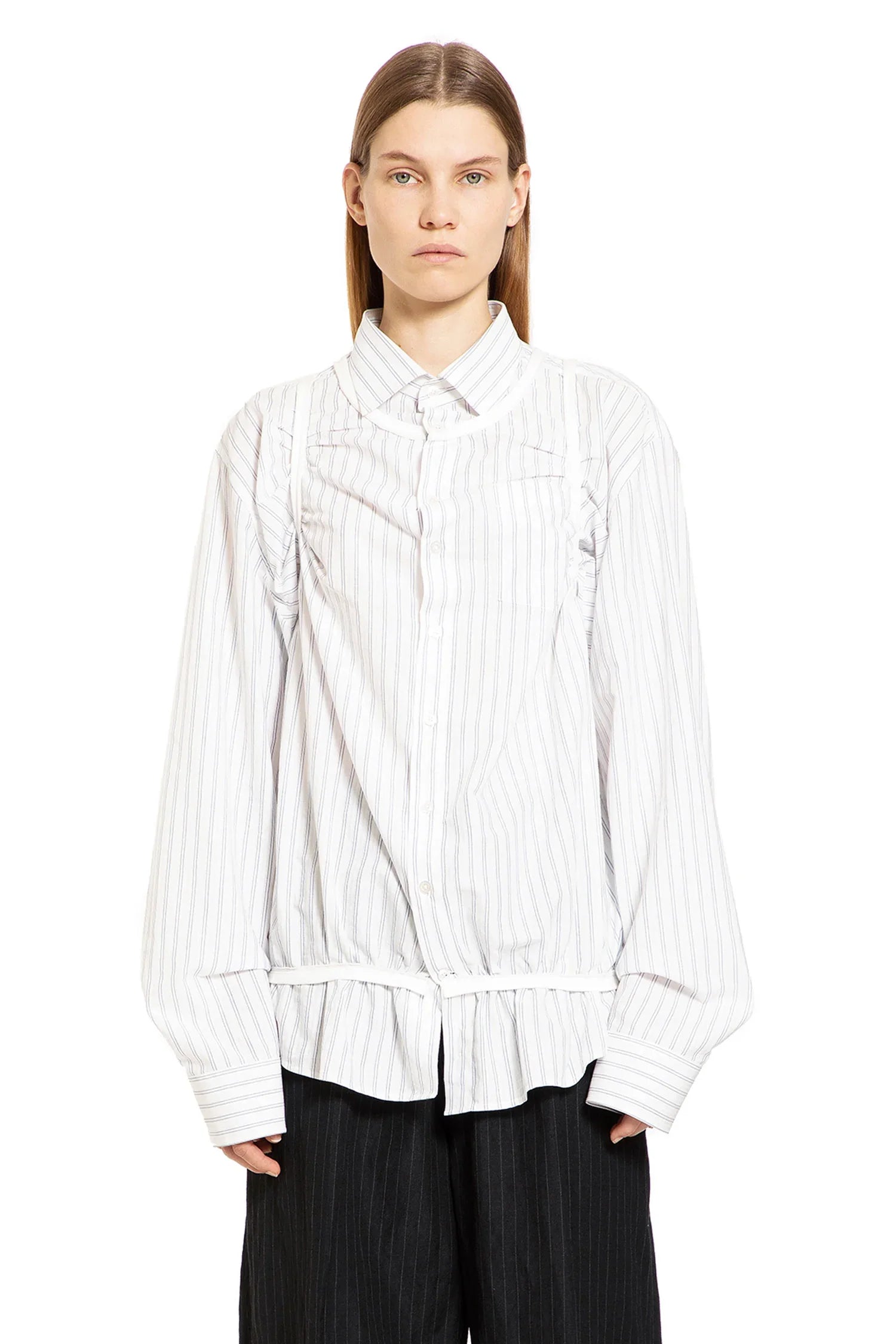Woman White Shirts Maison margiela – Гарантія оригінальності – боковий вид