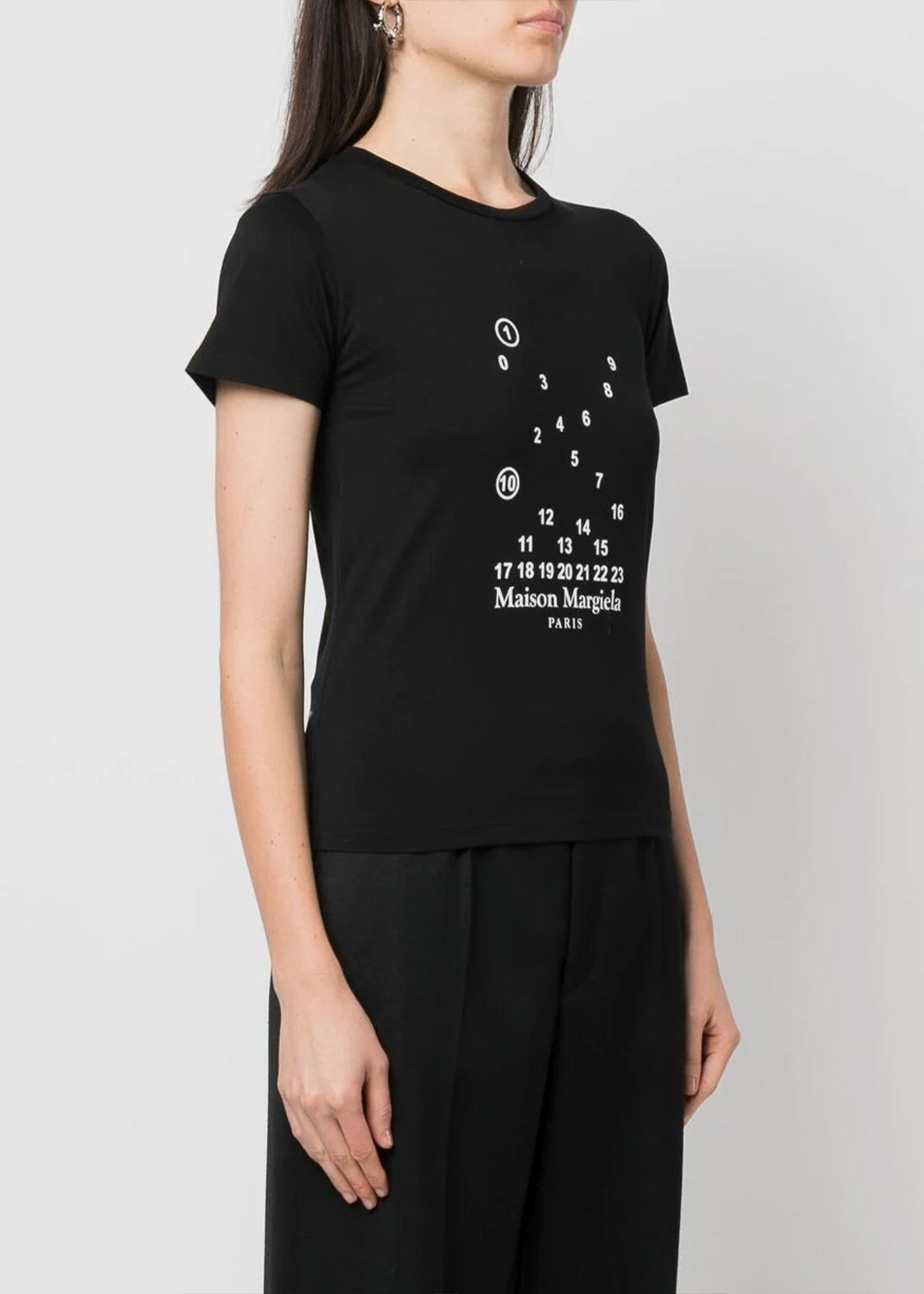 Black Logo T-Shirt Maison margiela – Гарантія оригінальності – вид ззаду