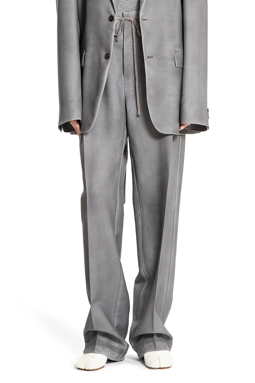 Wool Mohair Drawstring Pants Maison margiela – Гарантія оригінальності – боковий вид