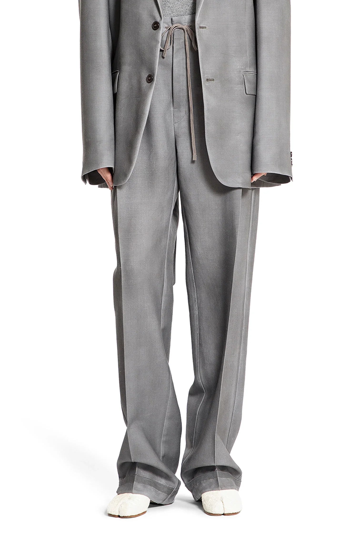 Wool Mohair Drawstring Pants Maison margiela – Гарантія оригінальності – боковий вид