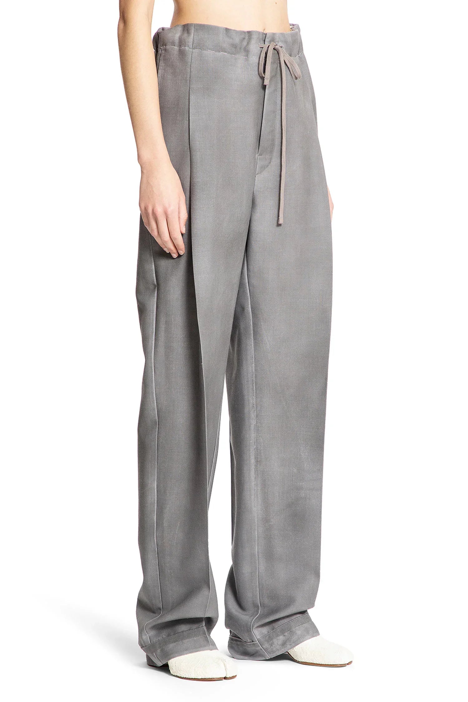 Wool Mohair Drawstring Pants Maison margiela – Гарантія оригінальності – детальний вид