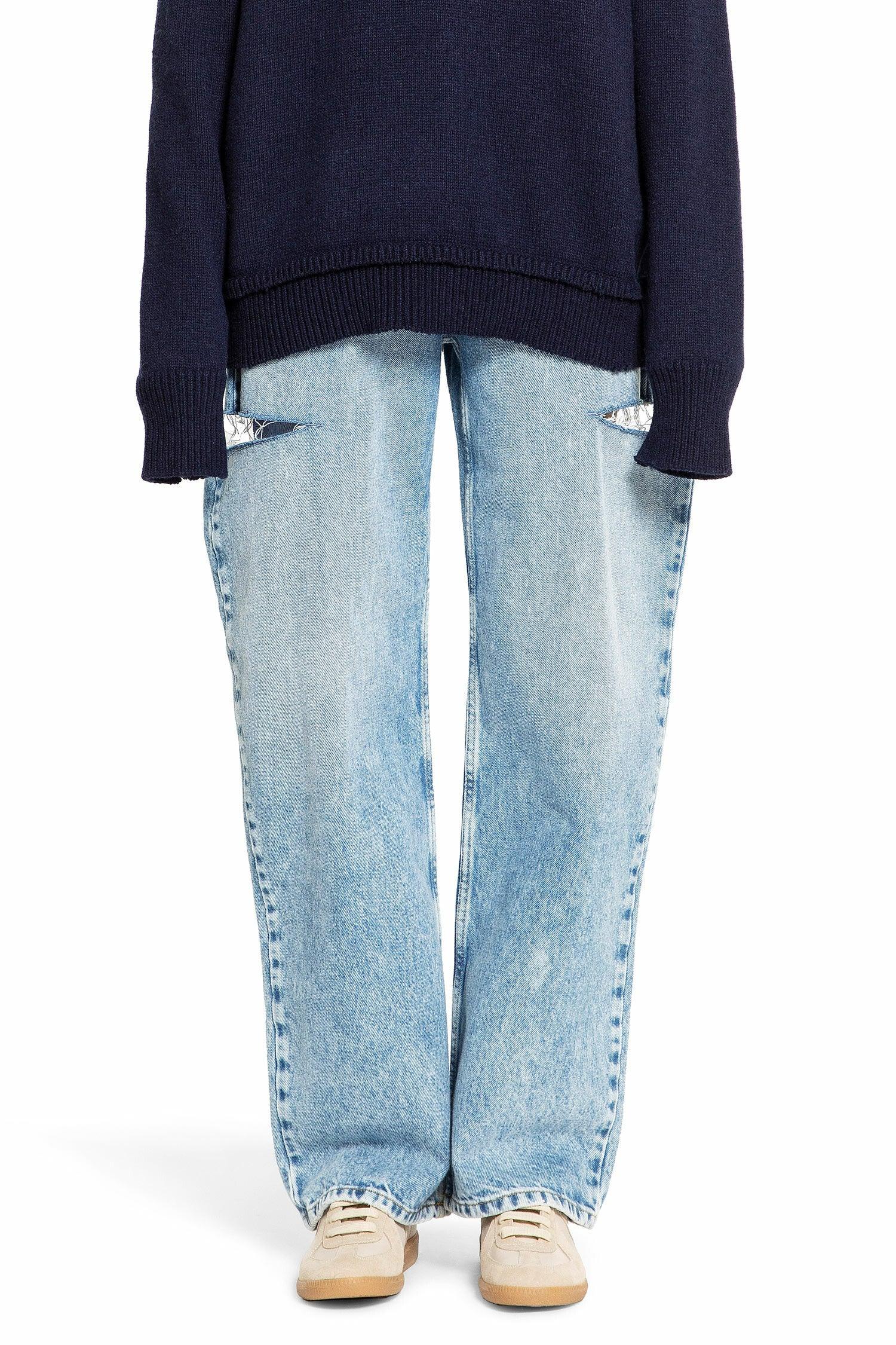 Оригінальна Denim Jeans With Slash Details Maison margiela – боковий вид