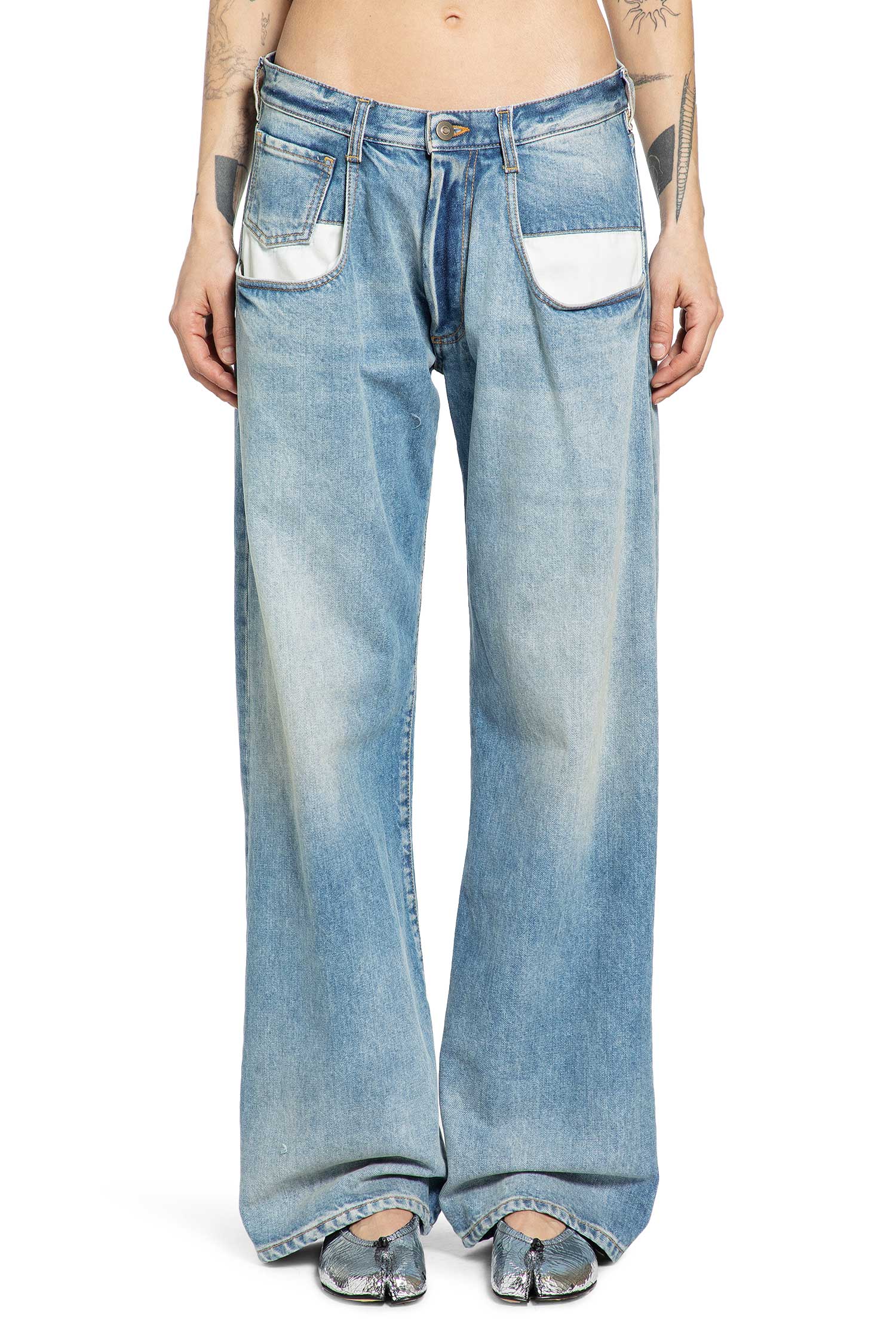 Low Rise Loose Fit Jeans Maison margiela оригінал – Купити в Україні – вид ззаду