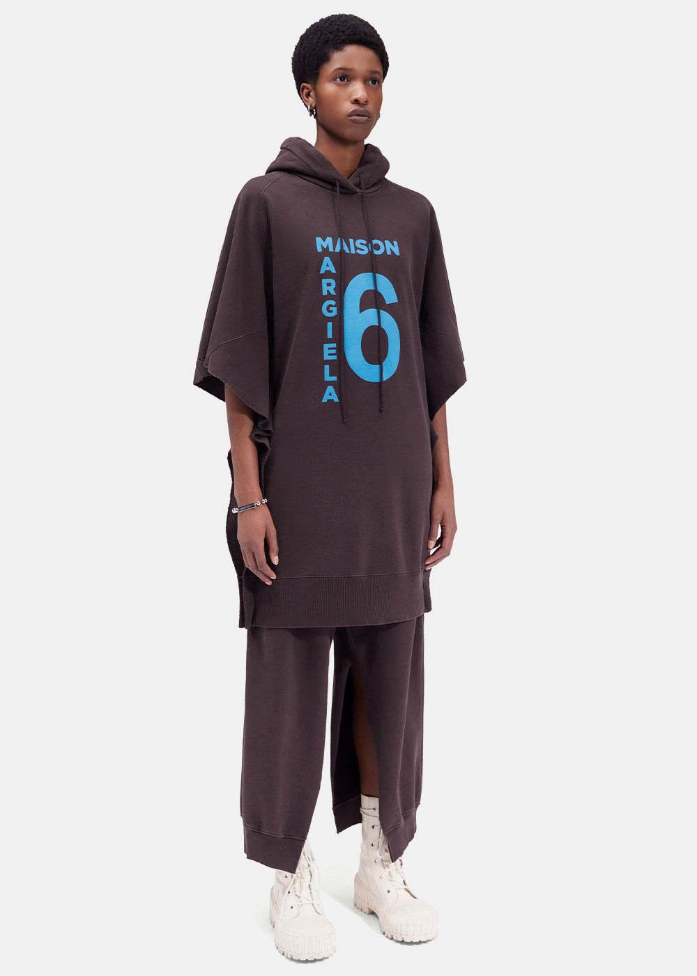 Оригінальна Brown Logo Hoodie Dress Maison margiela – детальний вид