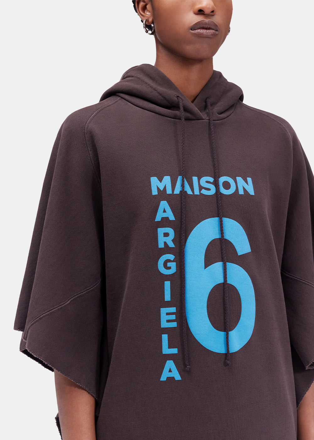 Оригінальна Brown Logo Hoodie Dress Maison margiela – збільшений вид
