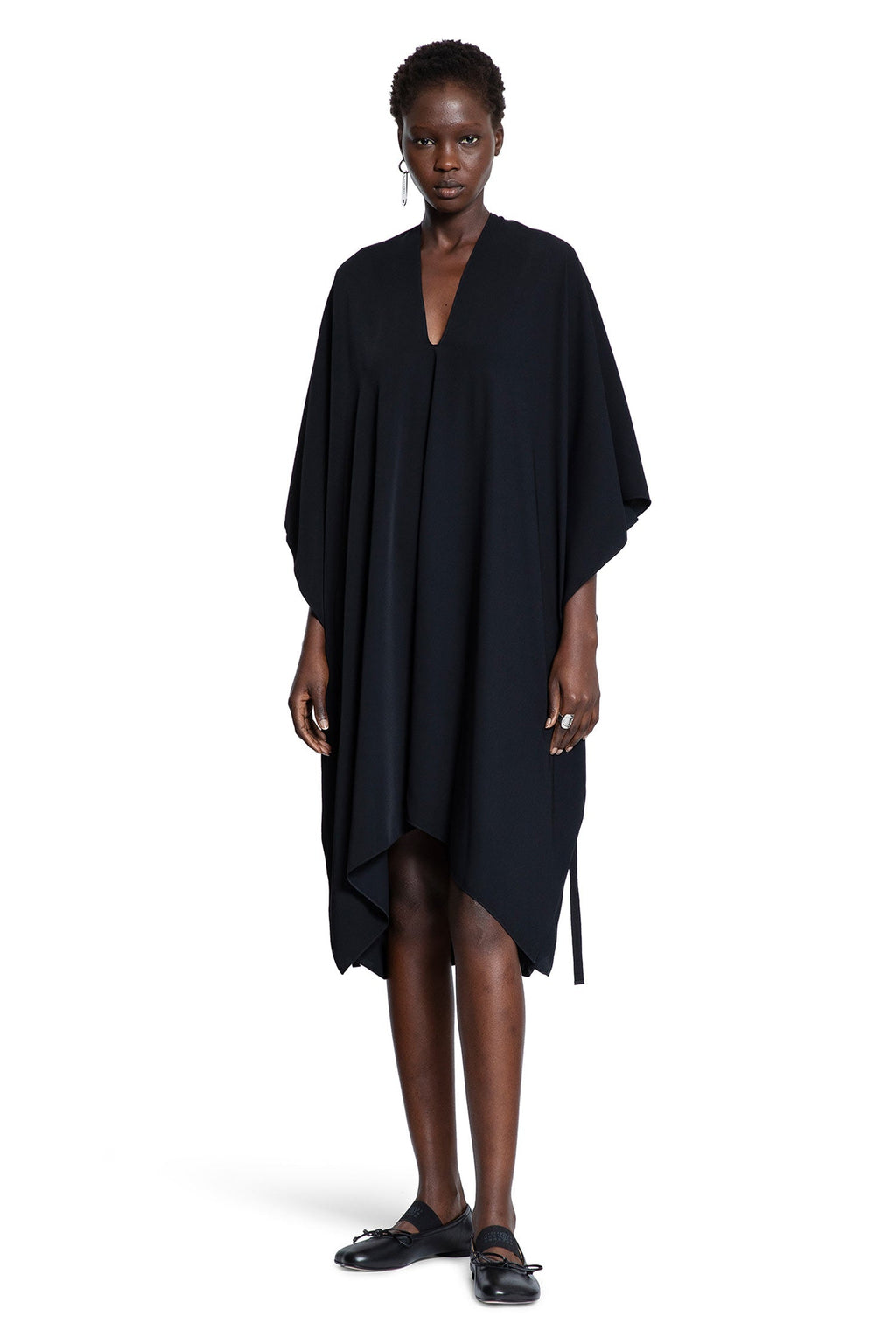 Draped MIDI Dress Maison margiela – Гарантія оригінальності – боковий вид