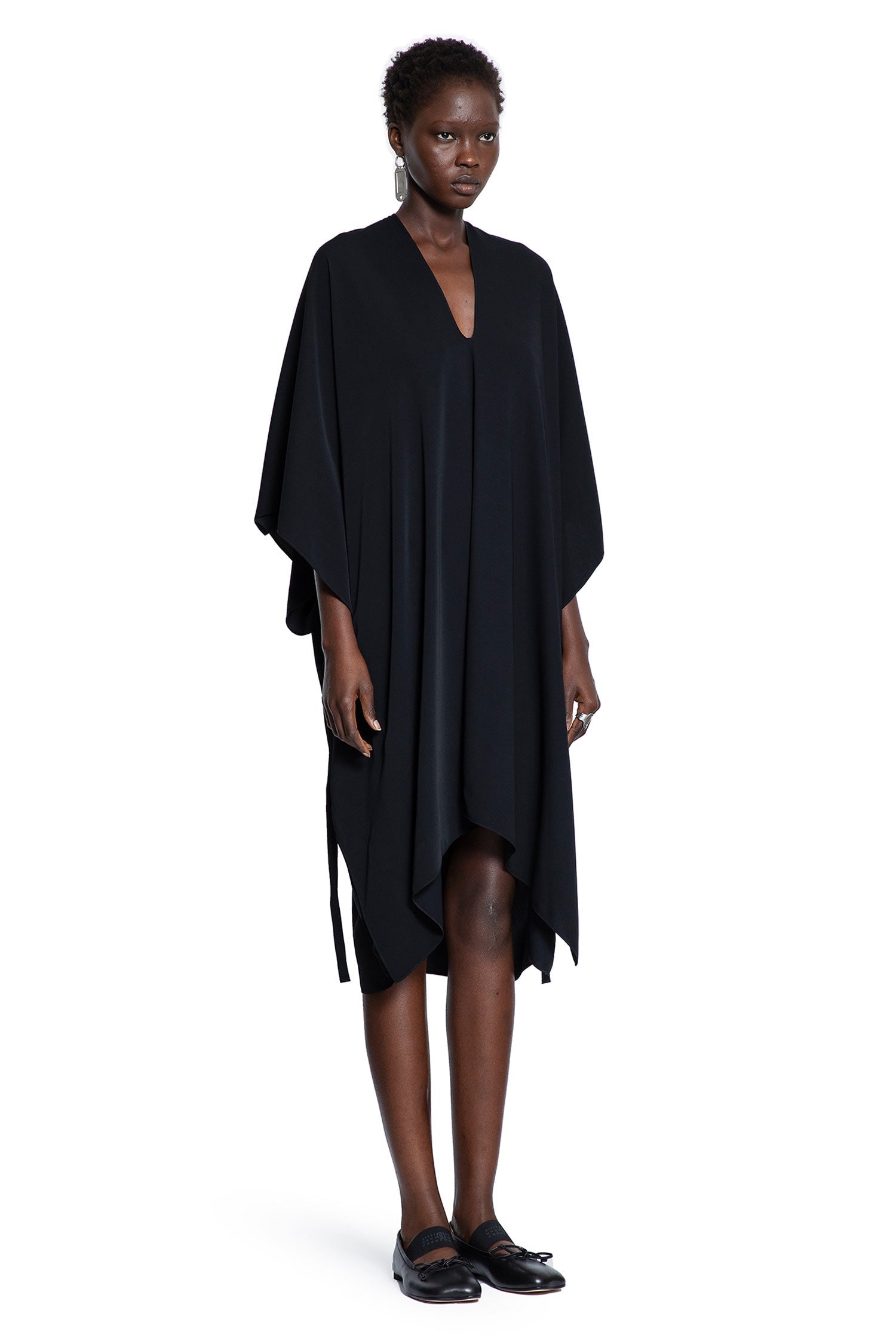 Draped MIDI Dress Maison margiela – Гарантія оригінальності – детальний вид