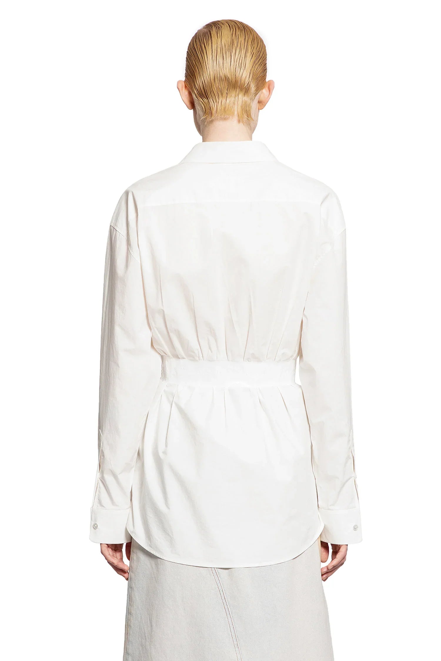 Оригінальна Gathered Long Sleeve Shirt Maison margiela – детальний вид