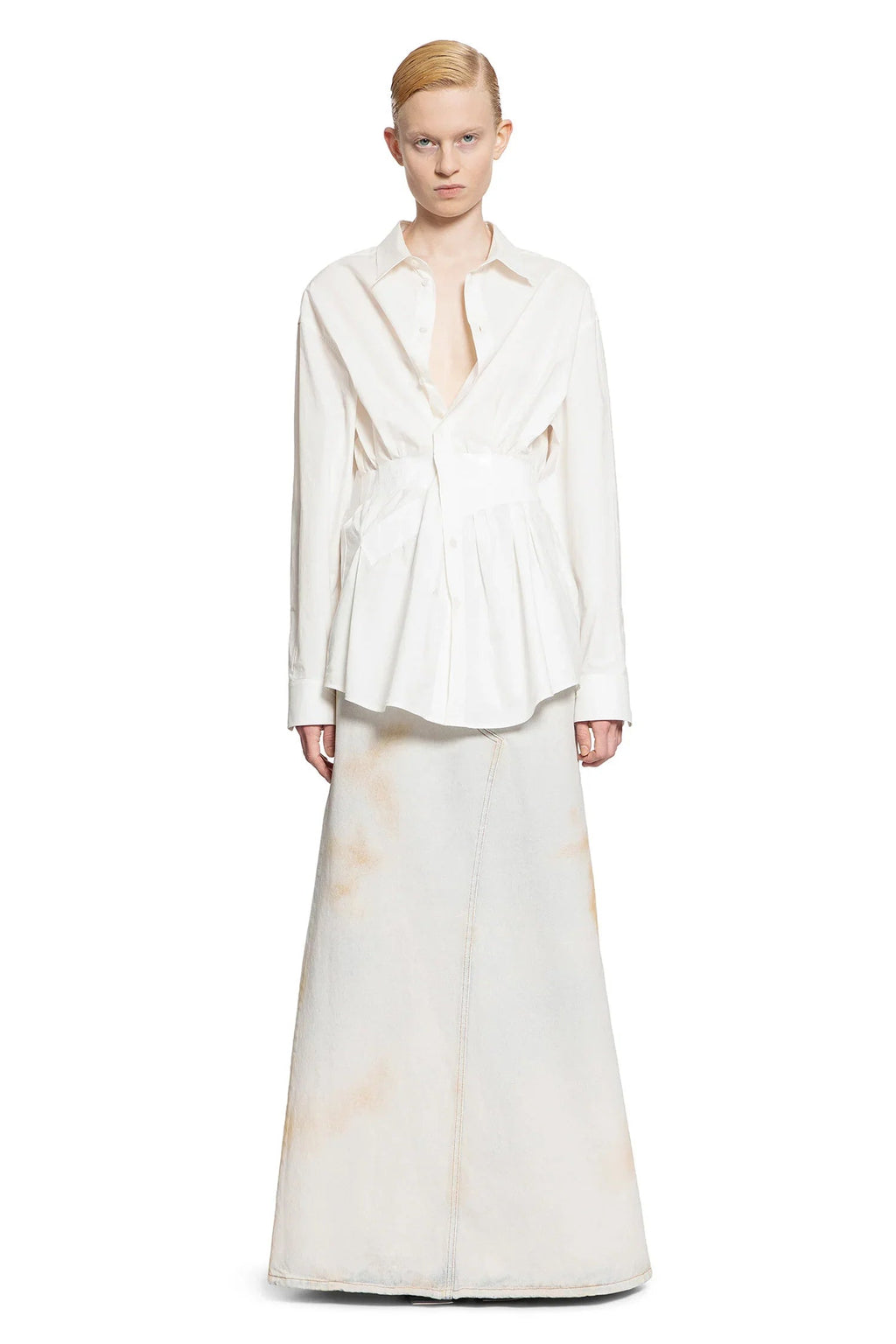 Оригінальна Gathered Long Sleeve Shirt Maison margiela – збільшений вид