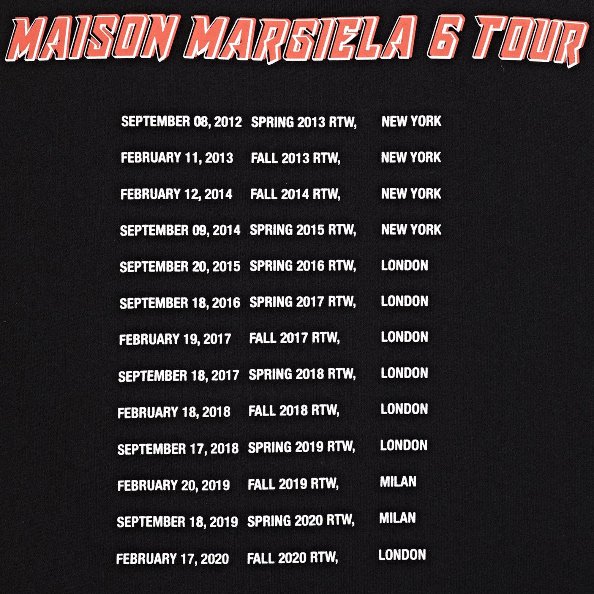 Оригінальна Womens 6 Tour Tee Maison margiela – збільшений вид