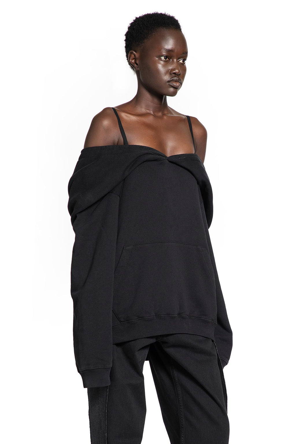Off-The-Shoulder Hoodie Maison margiela оригінал – Купити в Україні – вид ззаду