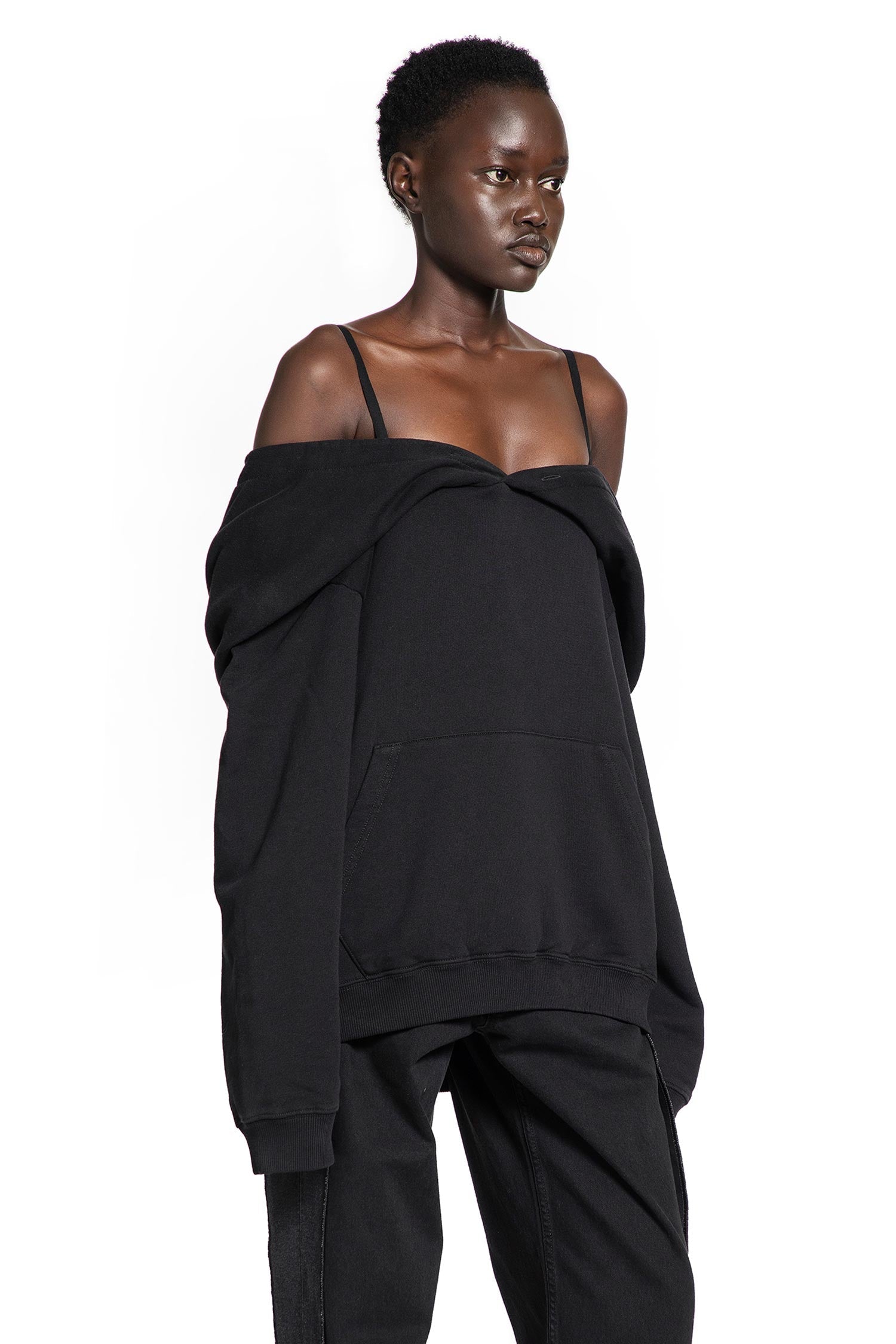 Off-The-Shoulder Hoodie Maison margiela оригінал – Купити в Україні – вид ззаду
