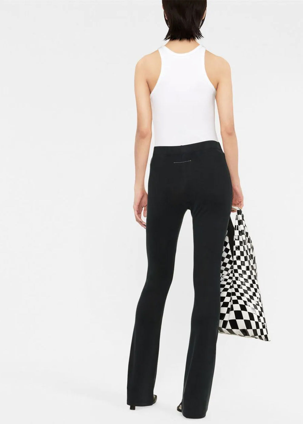 Оригінальна Black Stretch Fitted Trousers Maison margiela – детальний вид