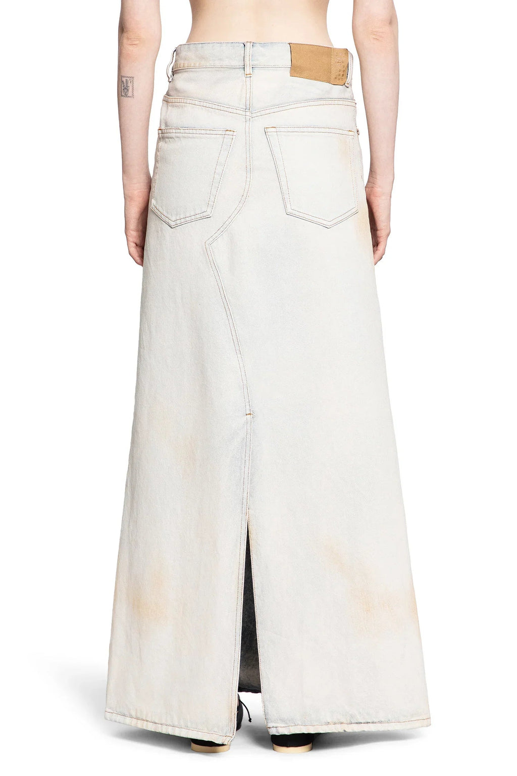 Long Bleached Denim Skirt Maison margiela – Гарантія оригінальності – збільшений вид