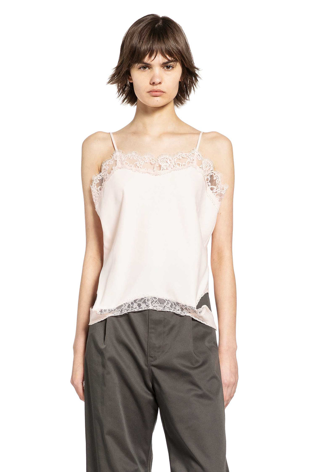 Mirrored Lace Slip Top Maison margiela – Гарантія оригінальності – боковий вид