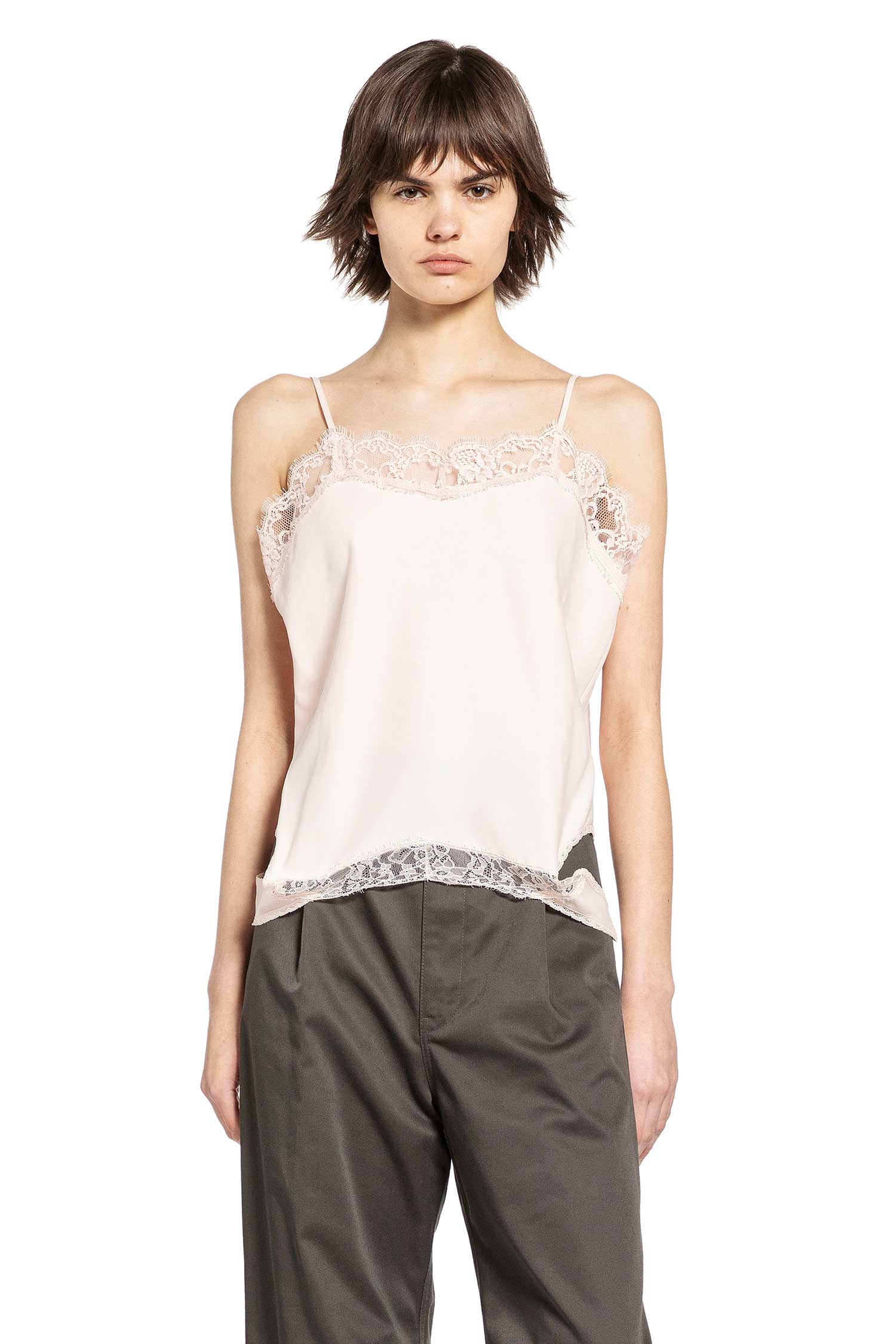 Mirrored Lace Slip Top Maison margiela – Гарантія оригінальності – боковий вид