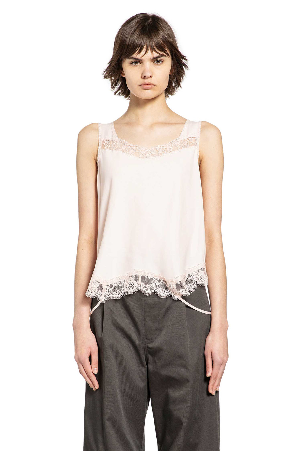 Mirrored Lace Slip Top Maison margiela – Гарантія оригінальності – вид ззаду
