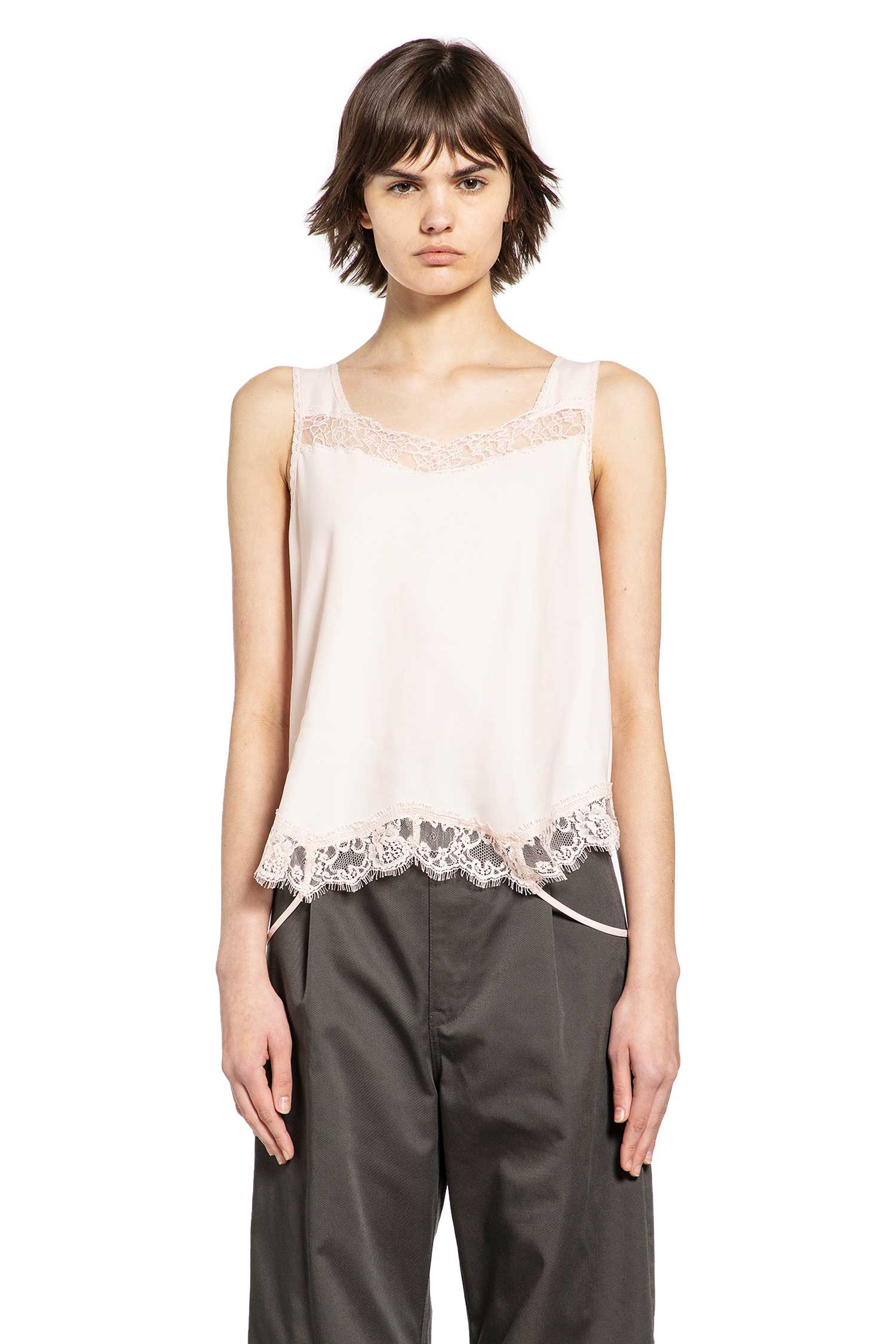 Mirrored Lace Slip Top Maison margiela – Гарантія оригінальності – вид ззаду