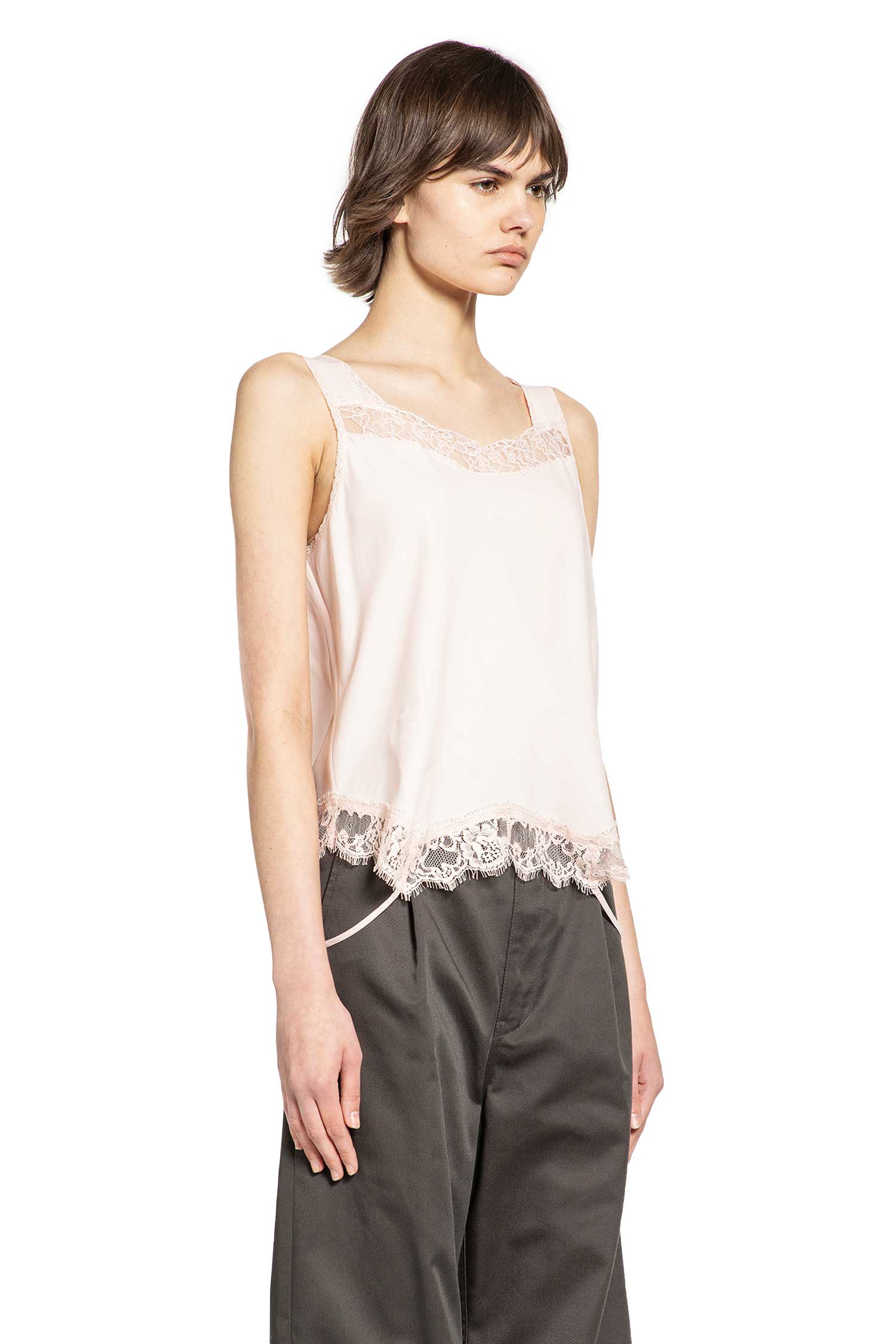 Mirrored Lace Slip Top Maison margiela – Гарантія оригінальності – детальний вид
